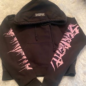 Aritzia cropped hoodie